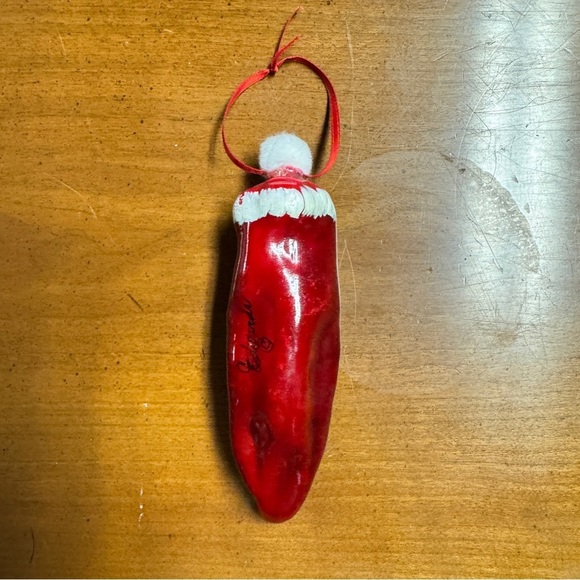 Eduardo Chili Pepper Santa Claus Ornament - Picture 6 of 7